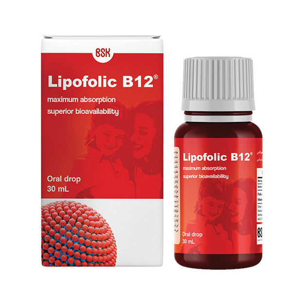 تصویر  قطره خوراکی لیپوفولیک B12 بی اس کی 30 میل